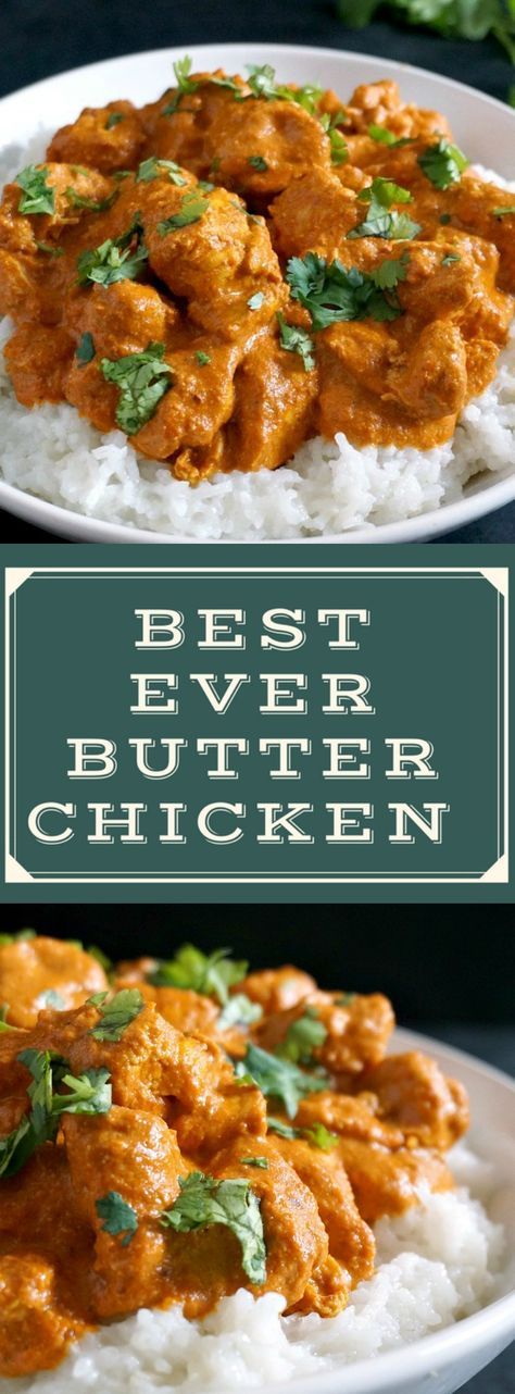 This easy butter chicken recipe Indian style is my take on the classic chicken curry dish that is popular all over the world. With a rich creamy sauce and a fantastic blend of spices, this is one of the must-try easy family dinner recipes. Best Butter Chicken Recipe, Chicken Recipe Indian, Best Butter Chicken, Easy Butter Chicken Recipe, Easy Family Dinner Recipes, Easy Butter Chicken, Butter Chicken Recipe Indian, Butter Chicken Recipe Easy, Delicious Family Dinners