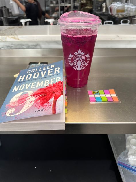 #collenhoover #reading #annotation #starbucks #aesthetic #november #books Aesthetic November, Book Annotating, Starbucks Aesthetic, November Books, November 9th, Colleen Hoover, Book Aesthetic, Reading, Books