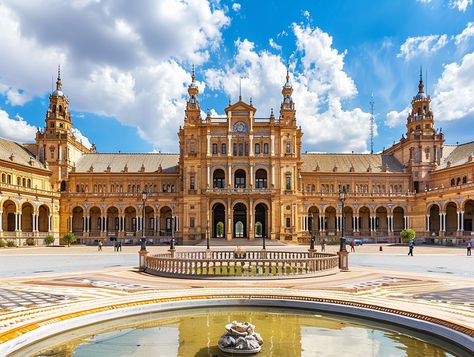 Spanish Great Royal Palace Spanish Palace, Spanish Monarchy, Inspirational Digital Art, Classical Architecture, Royal Palace, Spanish Style, Aspect Ratio, Architecture Building, Perfect Wallpaper