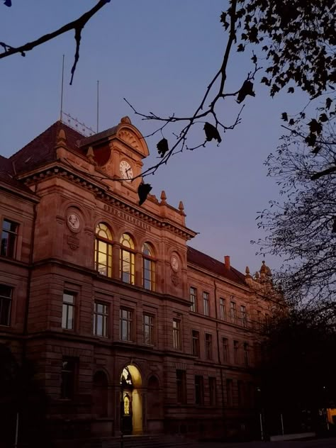 Aesthetic School Building Dark Academia, High School Dark Academia, Dark Academia School Building, Classic School Building, Academy Aesthetic School Exterior, Dark Academia Building Exterior, Athletic Academia Aesthetic, Dark Academia Dormitory, Old High School Building