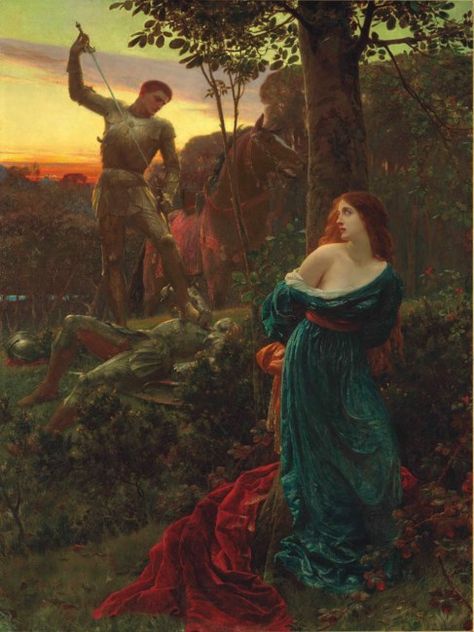 Frank Dicksee, Pre Raphaelite Paintings, Max Beckmann, Pre Raphaelite Brotherhood, Roi Arthur, Pre Raphaelite Art, Istoria Artei, John William Waterhouse, Knight In Shining Armor