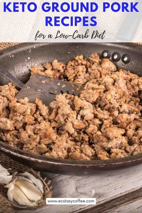 Keto Ground Pork Recipes for a Low-Carb Diet Keto Ground Pork Recipes, Keto Ground Pork, Ground Turkey Breast Recipes, Ground Pork Casserole, Keto Ground Turkey Recipes, Recipe Using Ground Pork, Keto Ground Turkey, Ground Pork Sausage Recipes, Turkey Breast Recipes