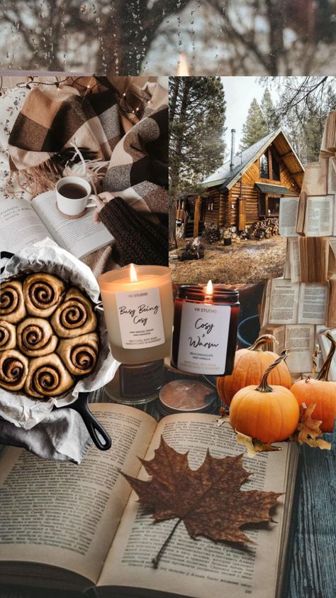 Created by YRstudiocandles on Shuffles November Vibes Wallpaper, Scented Candles Aesthetic, Cottagecore Autumn, Autumn Phone Wallpaper, Ber Months, November Wallpaper, Homemade Apple Cider, Fall Mood Board, Hello November