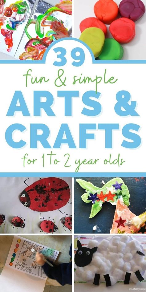 Art Activities For 18month Olds, Art For One Year Olds Craft Ideas, Crafts Two Year Old, Craft Ideas For 18month Old, Pretoddler Art Activities, Art Projects For Two Year Olds, Crafts For One Year Olds Simple, Crafts To Do With A One Year Old, Arts And Crafts For 12 Month Old