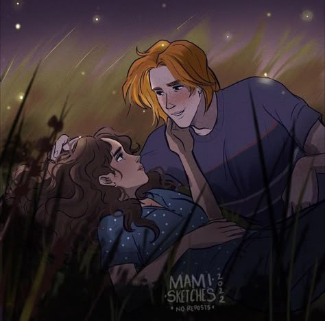 Fred X Hermione, Weasley Twins Fanart, Fred And Hermione, Hermione Granger Fanart, Hermione Fan Art, Fanart Harry Potter, Harry Potter Ron And Hermione, The Weasley Twins, Harry Potter Girl