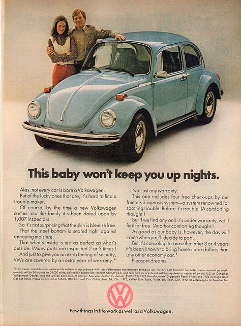 1973 Volkswagen Advertisement Time Magazine March 26 1973 | by SenseiAlan Old Volkswagen, Vw T3 Doka, Volkswagen Beetle Vintage, Vw Super Beetle, Vintage Auto's, Bug Car, Vw Sedan, Volkswagen New Beetle, Vw Classic