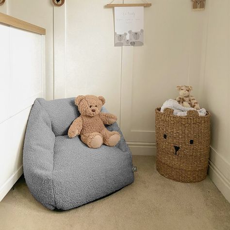 The cosiest corner for your little one’s to relax… Featuring our most loved Snuggle Chair✨🧸 🤍 #kidsroomdecor #kidsfurniture #childrensroomdecor #childrenshomedecor Upstairs Room Ideas, Kids Bedroom Design Ideas, Corner Inspiration, Toddler Armchair, Snuggle Chair, Calm Classroom, Play Corner, Snuggle Chairs, Girls Playroom