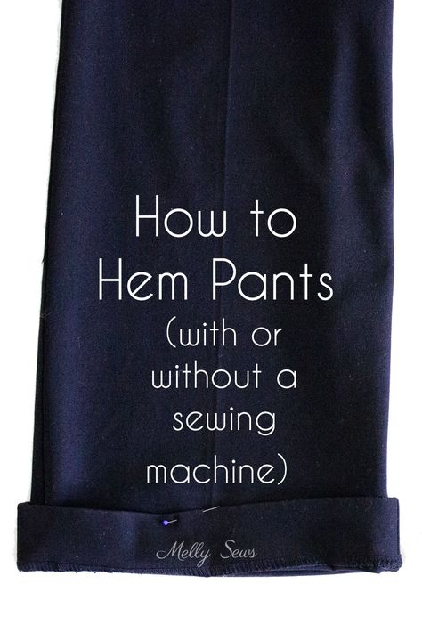 Altering Pants, Hem Dress Pants, Blind Hem Stitch, Hemming Jeans, Sewing Hems, Hands Tutorial, Melly Sews, Diy Pants, Sewing Pants