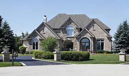 Brick And Siding Exterior, Exterior Siding Options, Ceramic Roof Tiles, Stucco Siding, Stone Exterior Houses, Brick Siding, Cedar Roof, Stone Exterior, Stone Siding