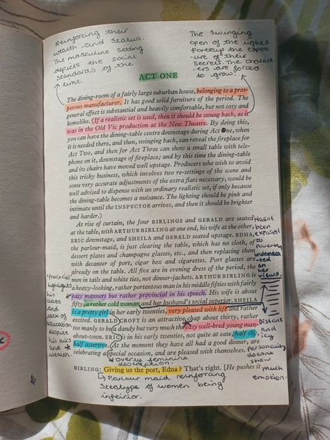 English Annotation Aesthetic, Ap Lang Annotations, Inspector Calls Act 1 Annotations, Othello Annotations, Inspector Calls Annotations Book, An Inspector Calls Annotations, Othello Revision, Gcse Aesthetic, Revision English