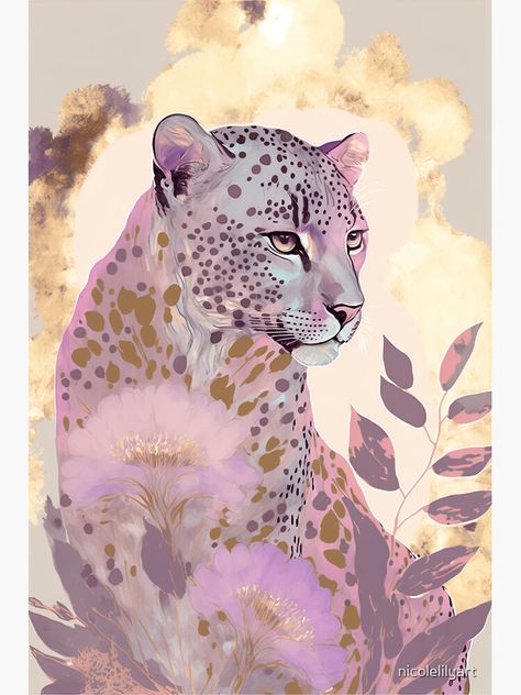 Leopard Painting, Leopard Art, Geisha Art, Arte Animal, Wildlife Animals, Boho Floral, Spirit Animal, Music Art, Painting Inspiration