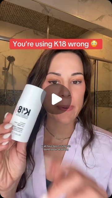 Lindsey Zubritsky, MD, FAAD on Instagram: "LET ME EXPLAIN 👇 

@k18hair bond repair is one of my absolute favorite products out there, but for a while, I could not figure out why my hair was feeling kind of dry 🤔 

It’s because I was skipping conditioner while I was using it.And if you read the instructions, it makes it sound like you should be skipping conditioner.

Because I have dry hair, I NEED conditioner. But here’s how to use K18: shampoo, THEN use K18, THEN you can use conditioner afterwards!

Common answer to questions I get asked:

🫡it says on the bottle not to rinse. This means it can be used as a leave-jn if you want to. But otherwise, it only takes 4 minutes to work. After that, it doesn’t matter if you rinse or don’t rinse (the product has already worked its magic)

🫡it sa K18 Hair Products, Favorite Products, Dry Hair, My Hair, Being Used, Hair Hacks, How To Use, Like You, Matter