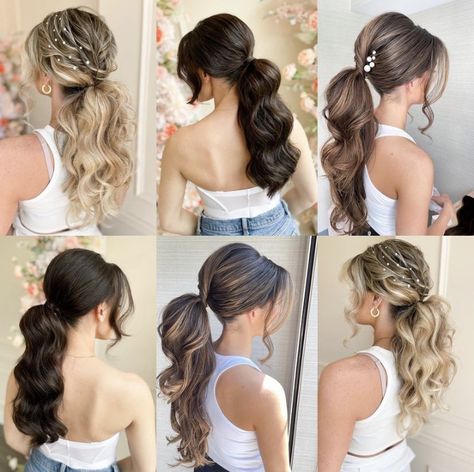 Ponytail For Wedding Bride, Bride Hairstyles Ponytail, Bride Ponytail Hairstyles, Low Ponytail Wedding Hair, Glam Ponytail Hairstyles, Bridal Pony, Ponytail Bridal Hair, Textured Ponytail, Glam Updo