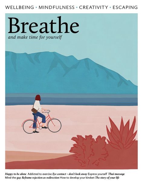 Breathe Magazine, Flow Magazine, Magazine Layout Design, Mind The Gap, Emotional Resilience, Reading Material, Eye Contact, Magazine Layout, Editorial Illustration