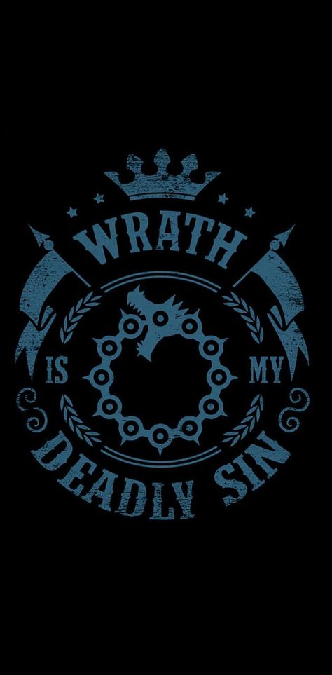 Wrath Deadly Sin, Sin Wallpaper, Seven Deadly Sins Symbols, Seven Deadly Sins Wallpaper, Seven Deadly Sins Tattoo, Escanor Seven Deadly Sins, Adventure Time Style, Bts Anime, 7 Sins