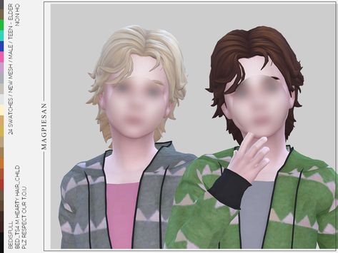 Sims 4 Male Hairstyles, S4cc Hair, Sims 4 Curly Hair, Sims Finds, Sims 4 Male, Male Hairstyles, Children Hair, Sims 4 Children, Candy Hair