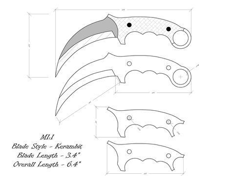 "The best knife for you will be a knife made by yourself! For everyone who wants to make a knife, drawings of knives are selected here, which will help to determine the shape of the future product. The drawing is made in natural dimension, with the necessary sizes. To make a knife, you will need to print a drawing on thick paper, cut out a pattern and use it as a stencil on a sheet of metal. Please note this is a PDF PATTERN ONLY! No materials included in the listing. ♥ Instant Download Info: You will be emailed a link to the download at your Etsy email address. Also, PDFs are available in your Etsy account under \"My Account\" and then \"Purchase\" after payment has been confirmed. To open this files you will need Adobe Reader, which can be downloaded here for free: www.adobe.com/products Knife Templates Printable, Knife Drawings, Knife Sketch, Drawing Knife, Knife Templates, Neck Drawing, Knife Template, Knife Shapes, Knife Drawing