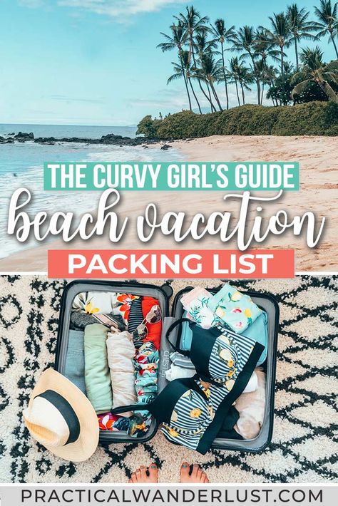 8 Day Vacation Packing List, Carry On Beach Packing, Make Up For Beach Vacation, Packing Tips For Beach Vacation, Must Have For Beach Vacation, Beach Trip Packing List Women, What To Pack For Resort Vacation, Easy Packing For Vacation, What To Pack For Tropical Vacation