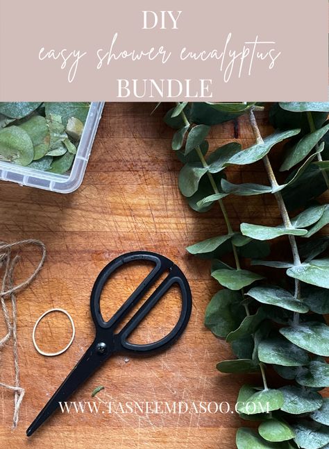 How To Make A Eucalyptus Shower Bundle, Diy Eucalyptus Shower Bundle, Eucalyptus Shower Bundle, Shower Bundles, Eucalyptus Bundle, Shower Eucalyptus, Spa Life, Primary Bath, Fresh Eucalyptus