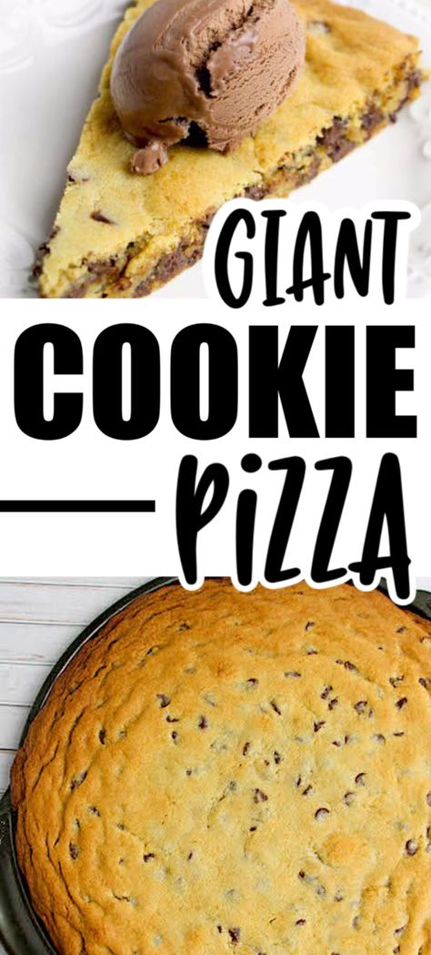 Chocolate Chip Cookie In Pizza Pan, Making A Large Cookie Cake, Giant Chocolate Chip Cookie Pizza, Chocolate Chip Cookie Pizza Birthday, Cookie Cake On Pizza Pan, Chocolate Chip Cookie Pizza Recipe, Pizza Pan Cookie Recipe, Big Cookie Cake Recipe, How To Make A Giant Cookie