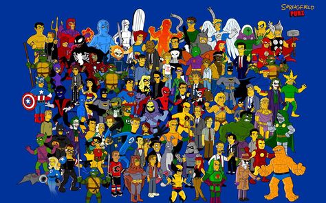 Superheroes Wallpaper, Simpsons Characters, Comic Book Superheroes, Hero Poster, Robinson Crusoe, Pop Marvel, Famous Cartoons, Comic Collection, Character Wallpaper