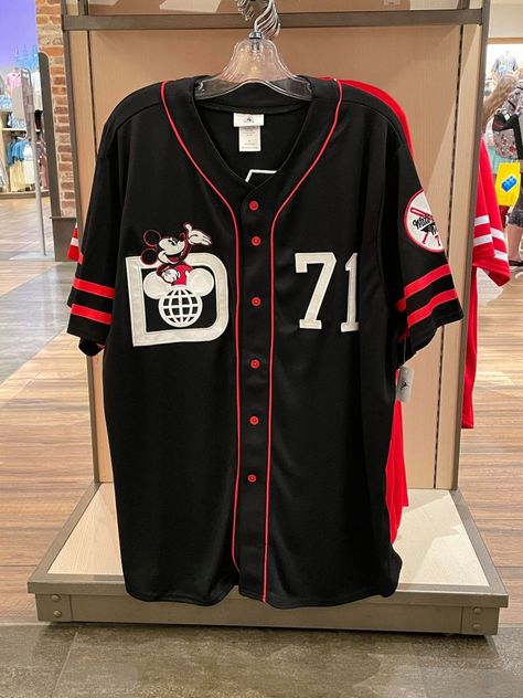 These Disney Baseball Jerseys Will Add Some Athletic Style To Your Magical Wardrobe Jersey Outfit Ideas, Baseball Jersey Outfit Women, Disney Jersey, Baseball Jersey Outfit, Baseball Tops, Senior Shirts, Colorful Places, Stylish Hoodies, Baseball Outfit