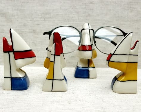 CeramicART4U - Etsy Polymer Clay Glasses Holder, Ceramic Glasses Holder, Glasses Holder Diy, Air Dry Clay Glasses Holder, Glasses Holder Clay, Clay Glasses Holder, Homemade Clay, Ceramic Art Sculpture, Sculpture Art Clay