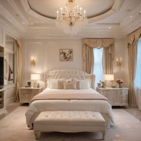 Bloxburg Bedroom Ideas Aesthetic Big, Luxury Teen Girl Bedroom, Rich Girl Room Aesthetic, Rich Girl Bedroom Aesthetic, Mansion Bedroom Aesthetic, Rich Girl Room, Old Money Room Aesthetic, Old Money Bedroom, Fancy Rooms