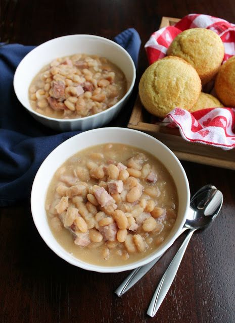 Ham and Beans in the Instant Pot Recipe For Great Northern Beans, Instant Pot Hamburger Soup, Leftover Ham Recipes Crockpot, Cajun Crab Dip, Pressure Cooker Ham, White Beans And Ham, Beans And Ham, Cajun Crab, Ninja Cooking System Recipes