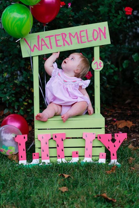 One In A Melon First Birthday Diy, Onedermelon Birthday, One In A Melon Birthday Decorations, Watermelon Bday Party, One In A Melon First Birthday Pictures, One In A Melon Party Food, One In A Melon First Birthday Photoshoot, Watermelon Birthday Theme, One In A Melon Photoshoot