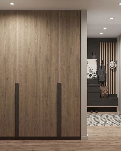 Minimalist Wardrobe Design, Minimal Bedroom Interior, Simple Wardrobe Design, Wardrobe Shutter Design, Wardrobe Wood, Wardrobe Laminate Design, Minimalist Bedroom Furniture, Wooden Wardrobe Design, Wardrobe Design Modern