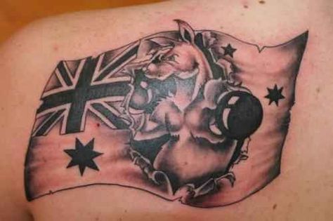 The Boxing Kangaroo. | The 14 Most Fair Dinkum Aussie Tattoos Known To Man Australian Flag Tattoo, Aussie Tattoo, Rv Kitchen Remodel, Aboriginal Tattoo, Boxing Kangaroo, Small Inspirational Tattoos, Scottish Tattoo, Stammestattoo Designs, Small Eagle Tattoo