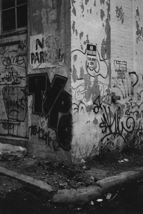 Original Art Black & White/Gelatin Photography, measuring: 20.32W x 25.4H x 0.254D cm, by: Katrina Majkut (United States). Styles: Street Art, Documentary, Fine Art. Subject: Graffiti. Keywords: Pop, South Boston, Building, Urban, Words, Spray Paint, A Street, Street, Boston, Architecture, City, Citiscape. This Black & White/Gelatin Photography is one of a kind and once sold will no longer be available to purchase. Buy art at Saatchi Art. Boston Architecture, Black And White Graffiti, Graffiti Photography, South Boston, Street Art Photography, Street Painting, Urban Graffiti, Spray Paint Art, Street Graffiti