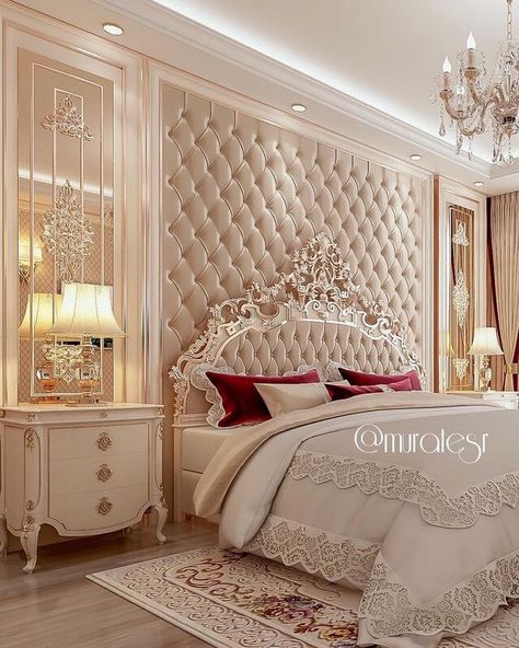 Posh Bedroom, Luxury Bedroom Design Ideas, Luxury Bedroom Design, Bedroom Design Ideas, Luxury Bedroom Master, Bedroom Bed Design, Classic Bedroom, Luxury Bedroom, Elegant Bedroom