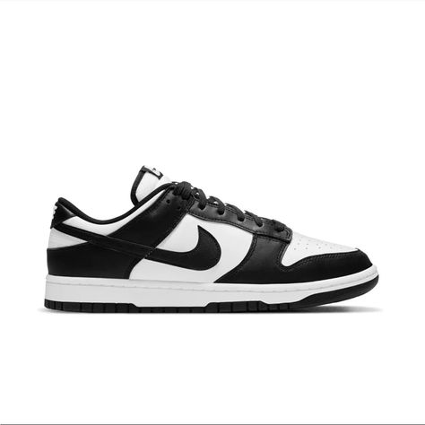 Classic Nike Dunk Low Sneakers. Sleek Black And White Design. Perfect For Casual Wear. Baskets Nike, Nike Models, Retro Men, Newest Jordans, College Basketball, Nike Dunk Low, Jd Sports, Nike Sneakers, Dunk Low