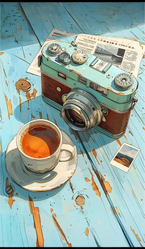 Aesthetic Cafe Pictures, Arte Pulp, Android Wallpaper Art, Girly Art Illustrations, Cool Wallpapers Art, Jolie Photo, Alam Yang Indah, Anime Scenery Wallpaper, Wallpaper Art