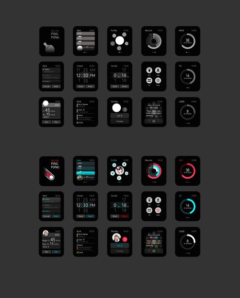 Apple Watch UX Design on Behance Apple Watch App Design, Apple Watch Design, Dashboard Design, Ui Design Inspiration, App Ui Design, Ux Web Design, User Interface Design, Mobile App Design, Wireframe