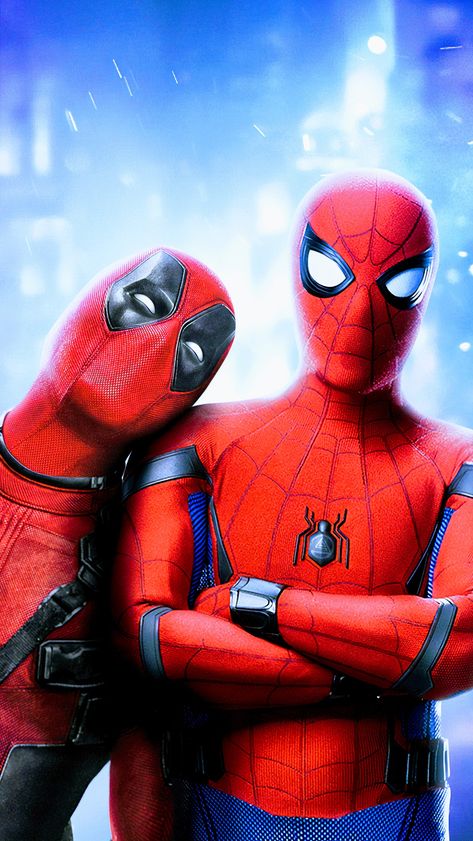 Spider-Man & Deadpool Superhero Art Spiderman, Spiderman Hd, Spider Man Deadpool, Deadpool Hd Wallpaper, Deadpool Y Spiderman, Deadpool Artwork, All Spiderman, Deadpool X Spiderman, Deadpool Funny