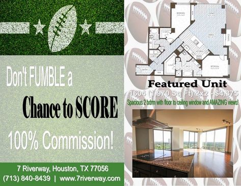 Football Apartment Marketing -  Realtor / Locator Super Bowl Real Estate Marketing, Realtor Football Marketing, Leasing Apartment Marketing Cute Ideas, Real Estate Tip Tuesday, Apartment Leasing Memes Funny, Apartment Marketing, Real Estate, The Unit, Ceiling