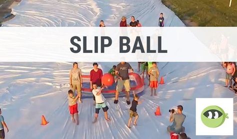 Slip Ball: Youth Group Games - Stuff You Can Use Youth Group Events, Youth Ministry Games, Gym Games For Kids, Playground Balls, Games Group, Summer Camp Games, Camp Games, Youth Group Activities, Summer Youth