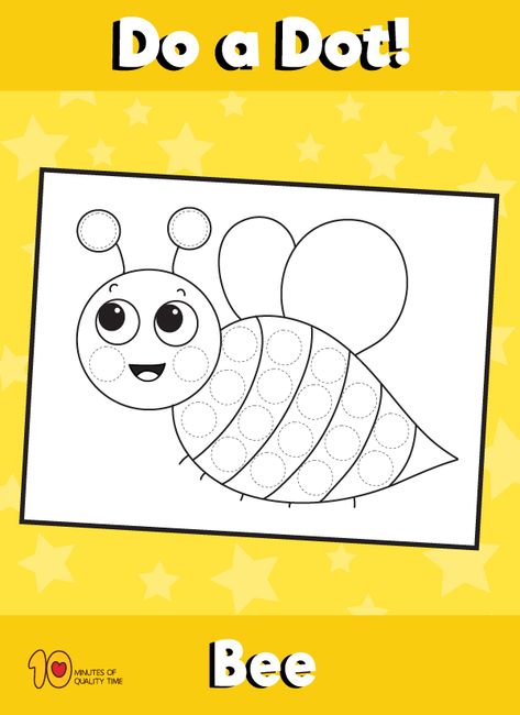 Dot Activity Animals - Bee Bee Dot Painting, March Preschool, Preschool Craft Activities, Dot Marker Activities, Easy Beginner Crochet Patterns, Infant Classroom, Toddler Arts And Crafts, Do A Dot, Shapes Activities