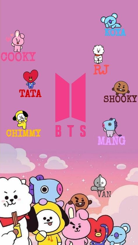 RJ_MANG_SHOOKY_TATA_KOYA_CHIMMY_VAN🌚😭 Dont Touch My Phone Bts, Bt21 Photo, Iphone Wallpaper Bts, Chibi Wallpaper, Bt 21, Bts Jungkook Birthday, Army Wallpaper, Soft Wallpaper, Iphone Wallpaper Tumblr Aesthetic