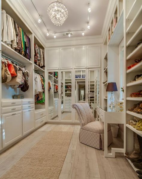 heavenly walk-in closet with a vanity and shoe and purse storage: A Walk In Closet, Closet Island, Dressing Design, Closet Vanity, Walking Closet, Dream Closet Design, Walk In Closet Design, Closet Layout, Closet Remodel