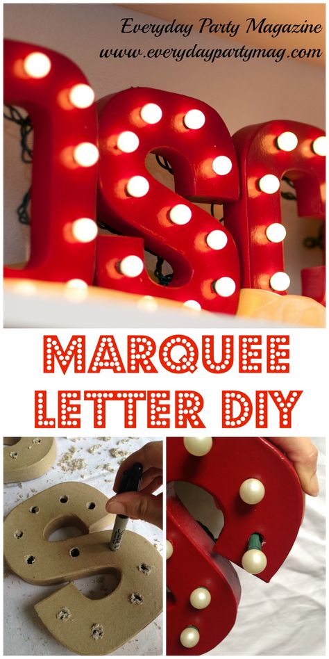 This would be awesome for the Holidays..or even doing your last name.... Diy Marquee Letters, Navidad Diy, Marquee Letters, Crafty Craft, Craft Time, Homemade Christmas, Diy Projects To Try, Crafts To Do, Grease