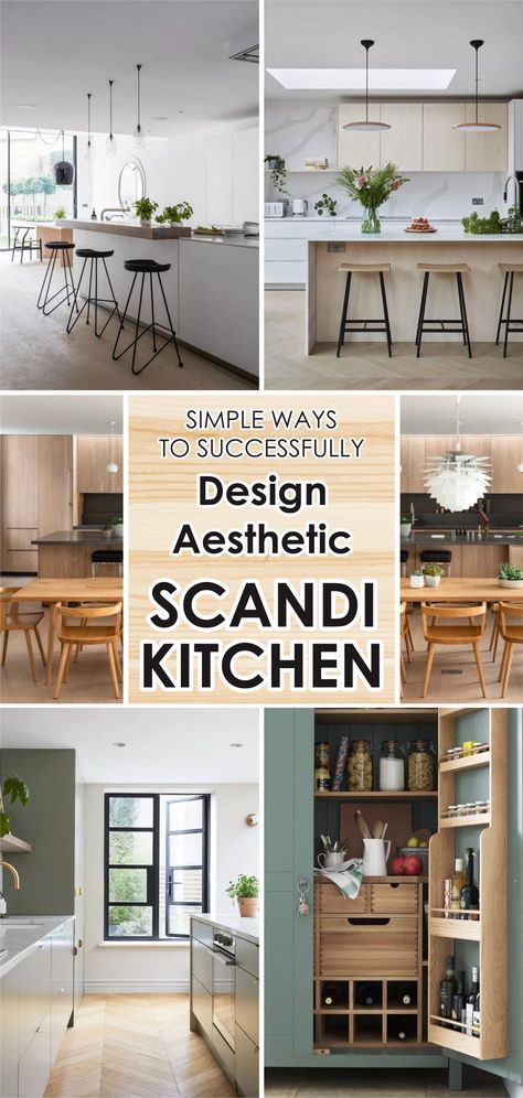 Scandinavian kitchens are neutral, simple, but aesthetic. You have to consider the light, wall color, furniture item, and clean line that will create an enduring appeal. #kitchendecorideas #scandinaviankitchendecorideas #scandinaviandecorideas Scandinavian Farmhouse Style Kitchen, Scandi Rustic Kitchen, Scandinavian Kitchen Design Ideas, Scandi Kitchen Ideas, Cozy Scandinavian Interior, Modern Scandinavian Kitchen, Scandinavian Farmhouse Style, Scandinavian Interior Kitchen, Scandi Interior Design