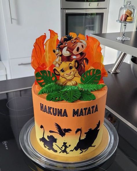 Lion King Theme Cake 1st Birthdays, Cake King Lion, The Lion King Cake Ideas, Lion King Birthday Cake Ideas, Lion King Cake Ideas 1st Birthdays, Lion King 1st Birthday Cake, Lion King Birthday Party Ideas Cake, Simple Lion King Cake, Lion King Birthday Cake Boys