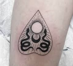 Planchette Hand Tattoo, Planchette Tattoo Simple, Ouija Planchette Tattoo, Planchette Tattoo Design, Planchette Tattoo, Spell Art, Ouija Tattoo, Ouija Planchette, Tat Ideas