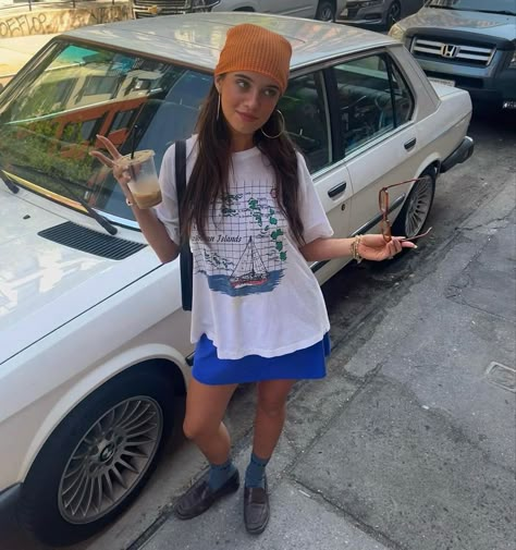 #y2kfashion #fit #inspo #aesthetic #trendy #egirls #tiktok #outfits #summer #itgirl #style Summer Outfits Baggy T Shirt, Baggy Tshirt Outfit, Tshirt Outfit Summer, Cool Girl Fashion, Folsom Prison, Brazil Fashion, Cute Summer Clothes, Cool Girl Aesthetic, Beanie Outfit