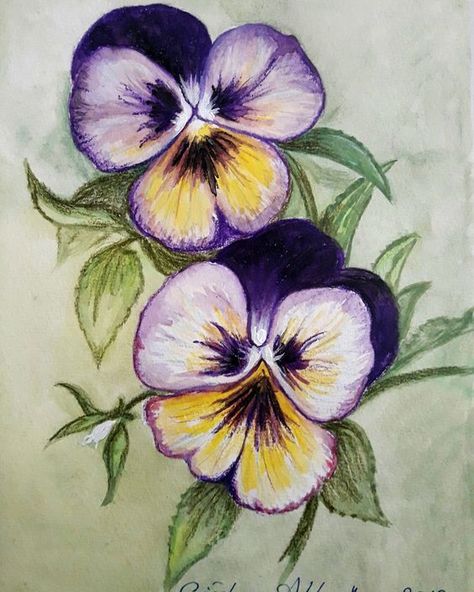 Loose Watercolor Flowers, Fall Canvas Painting, Painting Flowers Tutorial, Flower Line Drawings, Flower Painting Canvas, Pansies Flowers, Watercolor Flower Art, Watercolor Painting Techniques, Botanical Painting