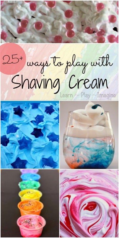 25+ shaving cream activities for kids:  art, sensory play, learning activities, and more! Shaving Cream Activities For Kids, Shaving Cream Activities, Purposeful Play, Shaving Foam, Eyfs Activities, Sensory Art, Sensory Integration, Messy Play, Kids Sensory